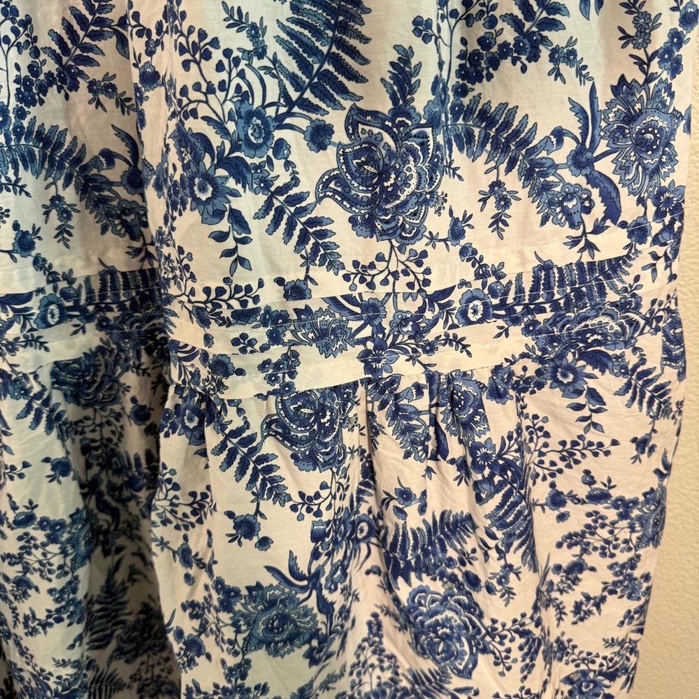 Anthropologie The Somerset Maxi Dress Blue and White Maxi Dress - Picture 15 of 15